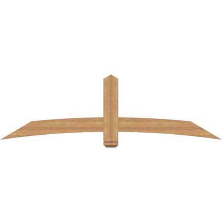 Ekena Millwork Bellingham Timber Gable Bracket, Western Red Cedar, 84"W x 24"H x 3 1/2"D x 5 1/2"F, 7/12 Pitch GBW084X24X0406BEL00SWR